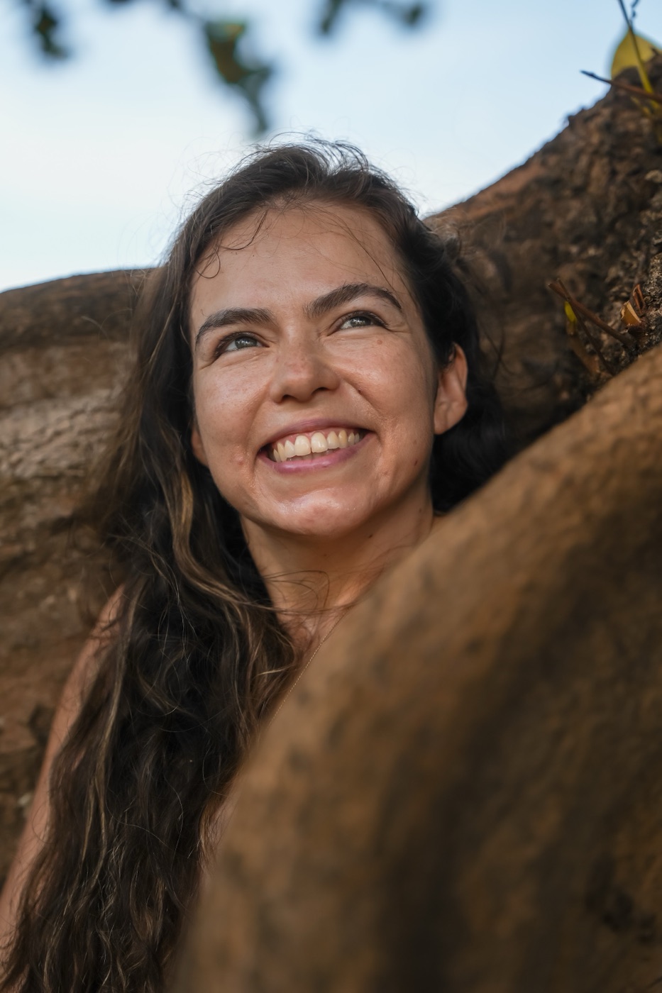 Kali, tantra practitioner in Perth, smiling outdoors